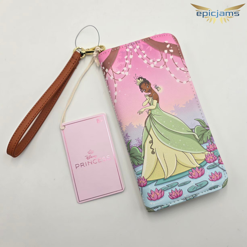 Loungefly Disney The Princess And The Frog Tiana Bayou Sunset Tech Wallet New